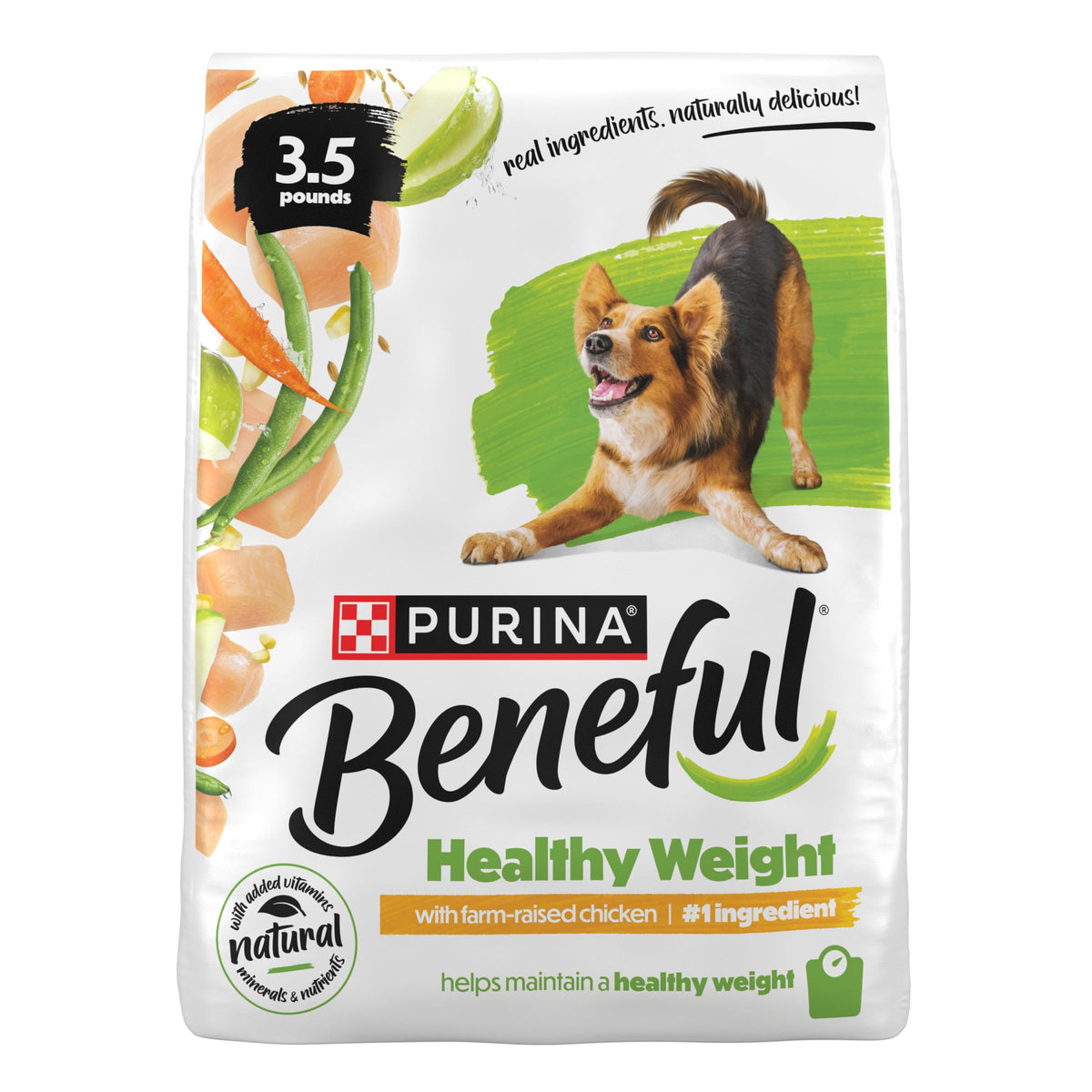 Beneful croquetas para peso saludable en patitas que apoyan el peso saludable.