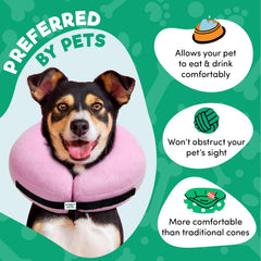 BENCMATE cono inflable para gato, diseño cómodo que evita lamer heridas postoperatorias.