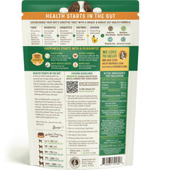 Bernies paquete cuatro-en-uno para digestión canina, conveniencia y ahorro.