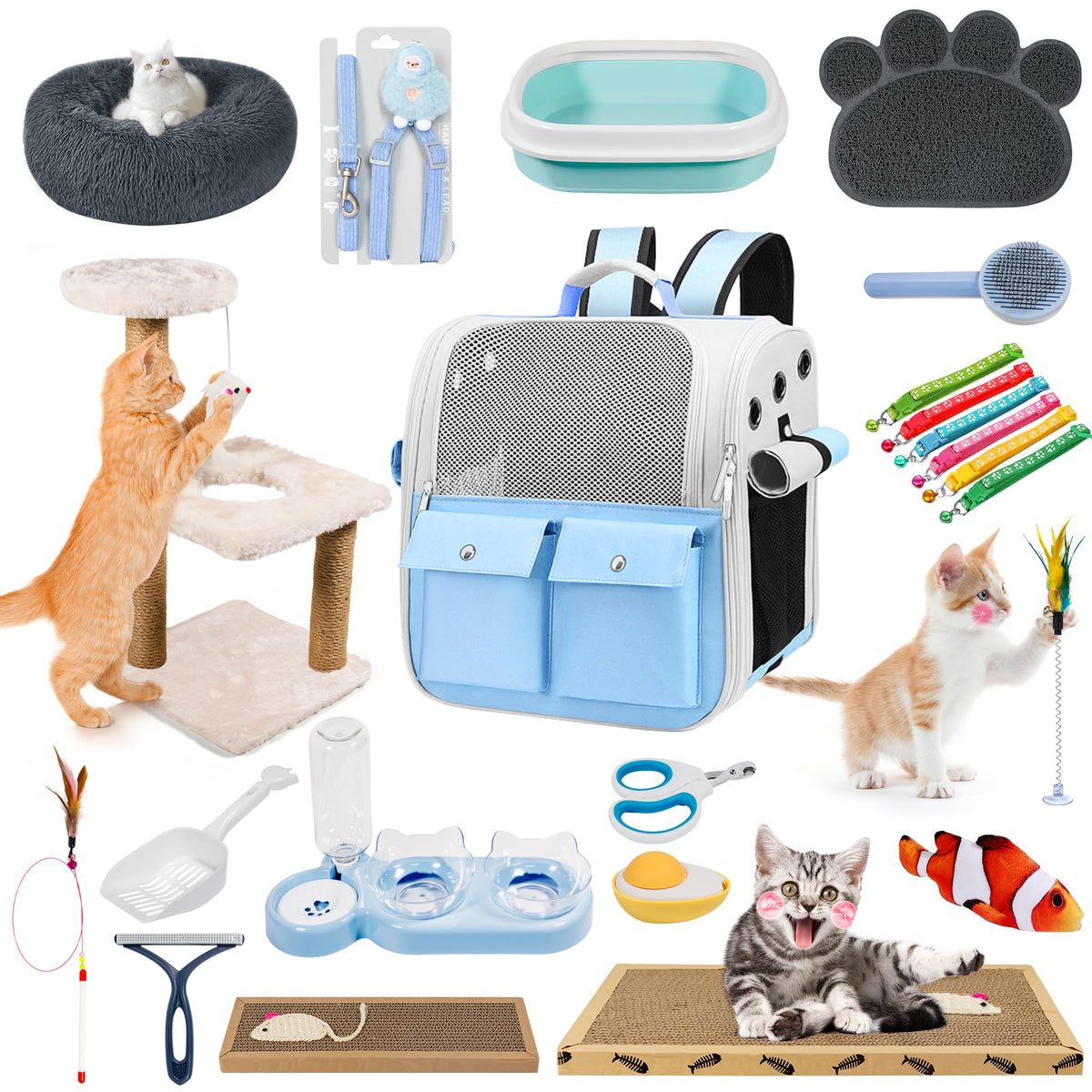 Cama BERXOL para gatito, refugio suave ideal para siestas tranquilas.