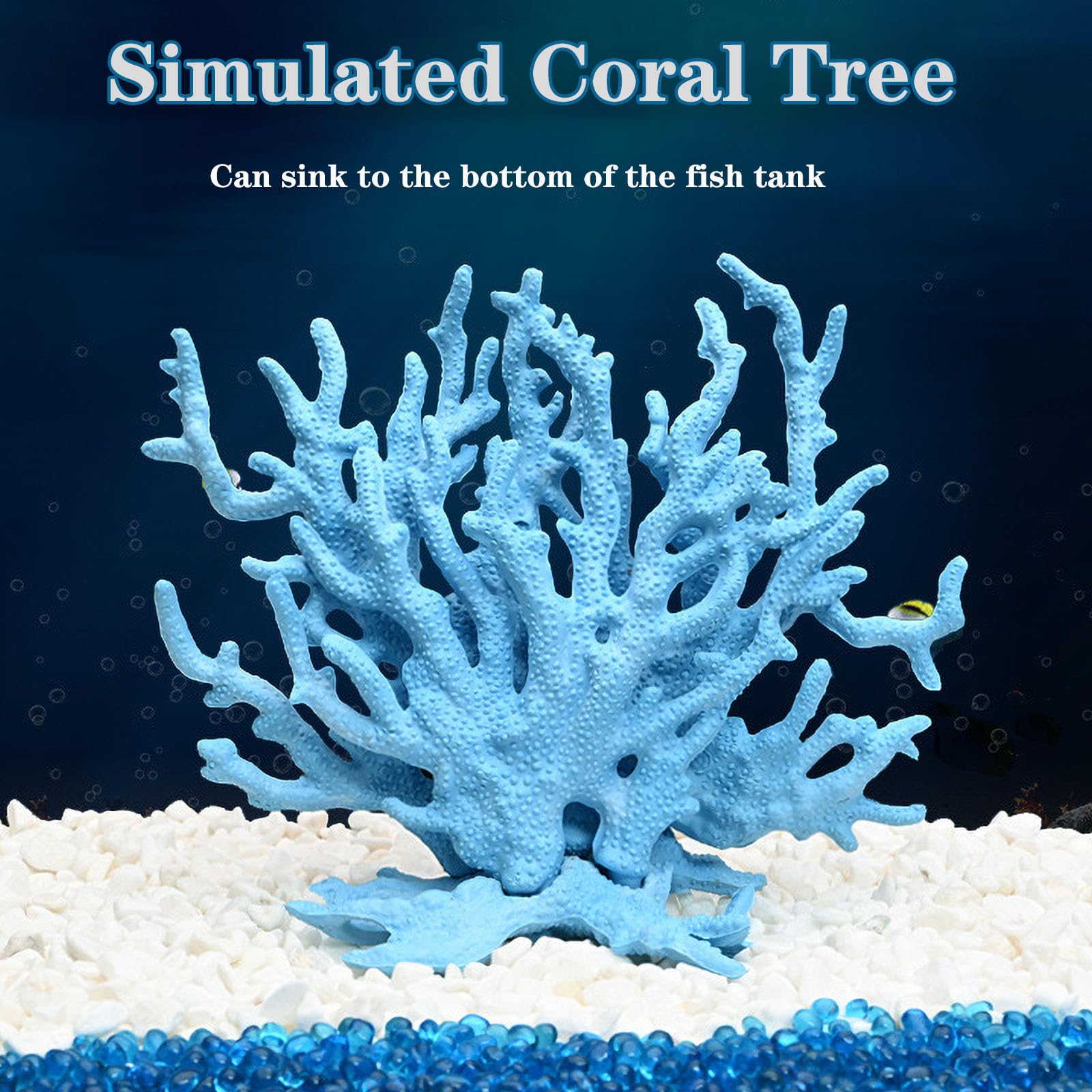 Besimple decoración de coral artificial, bajo mantenimiento y sin crecimiento descontrolado.