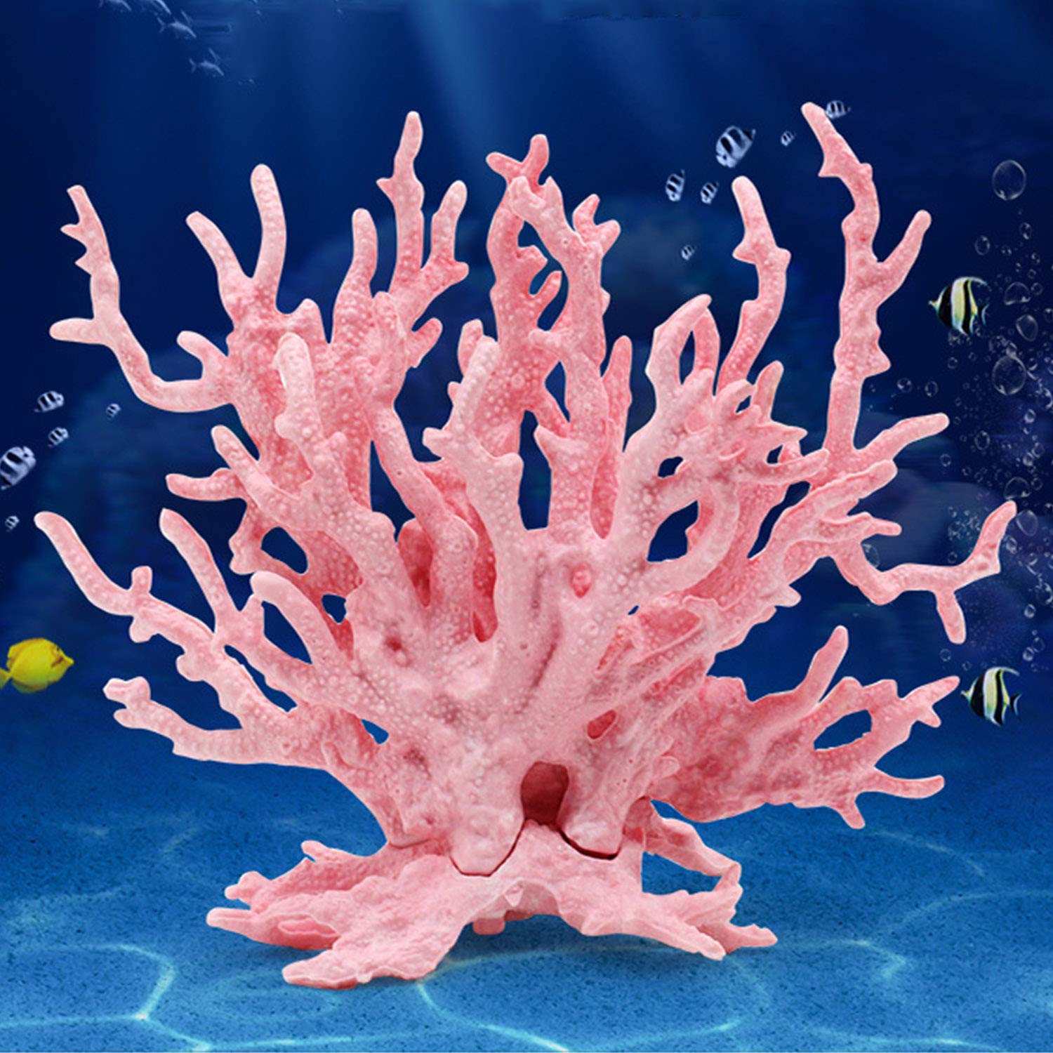 Besimple ornamento coral artificial para acuario, decoración atractiva y refugio