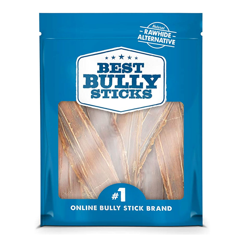 Best Bully Sticks barra de ternera de 6 pulgadas para masticar, sabor natural y textura robusta.