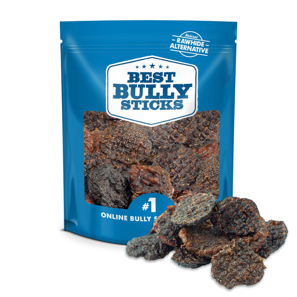 Best Bully Sticks Char Burger Slider: empaque visible para almacenamiento y compra fácil.