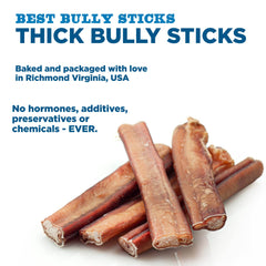 Best Bully Sticks cuidado dental con acción masticatoria prolongada.