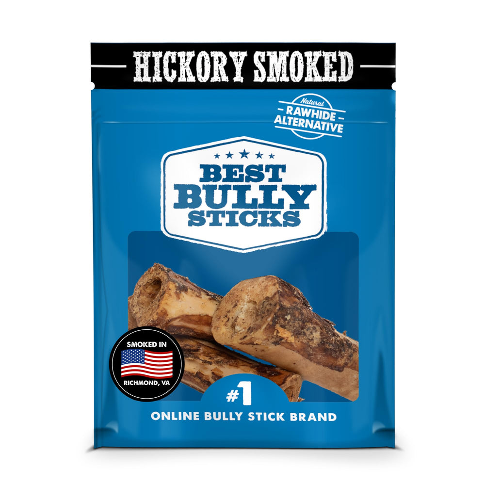 Best Bully Sticks huesos de tuétano ahumados, 3-pack, para masticadores fuertes