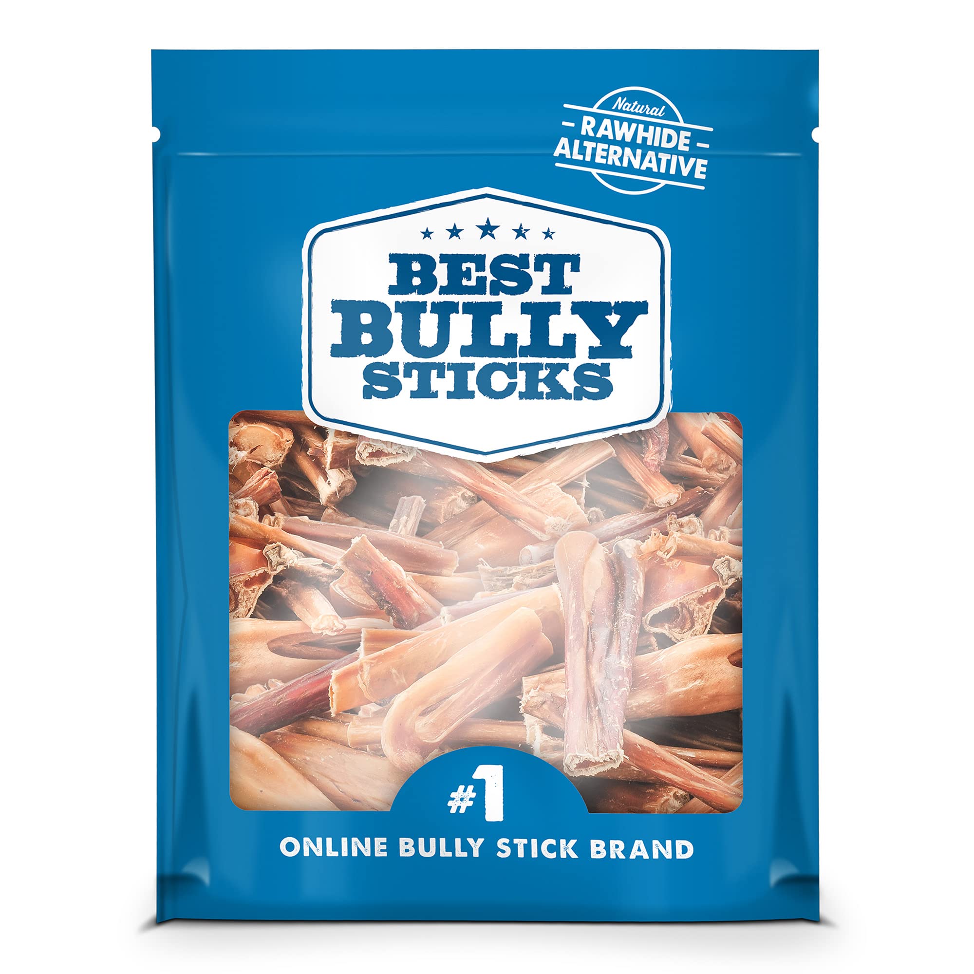 Best Bully Sticks Jumbo Bites: ingrediente único de res para digestión suave.