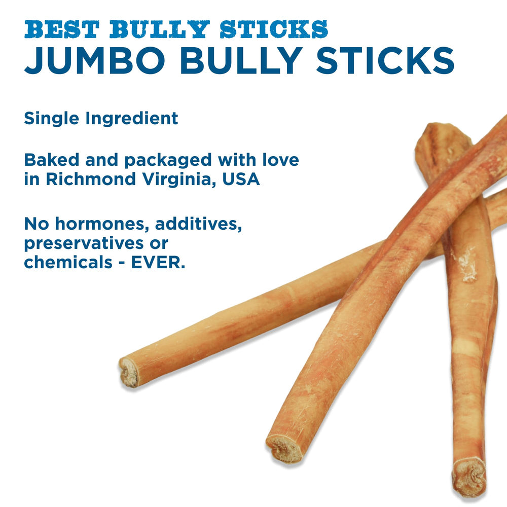 Best Bully Sticks jumbo masticables olor natural sin aditivos facilita el disfrute.