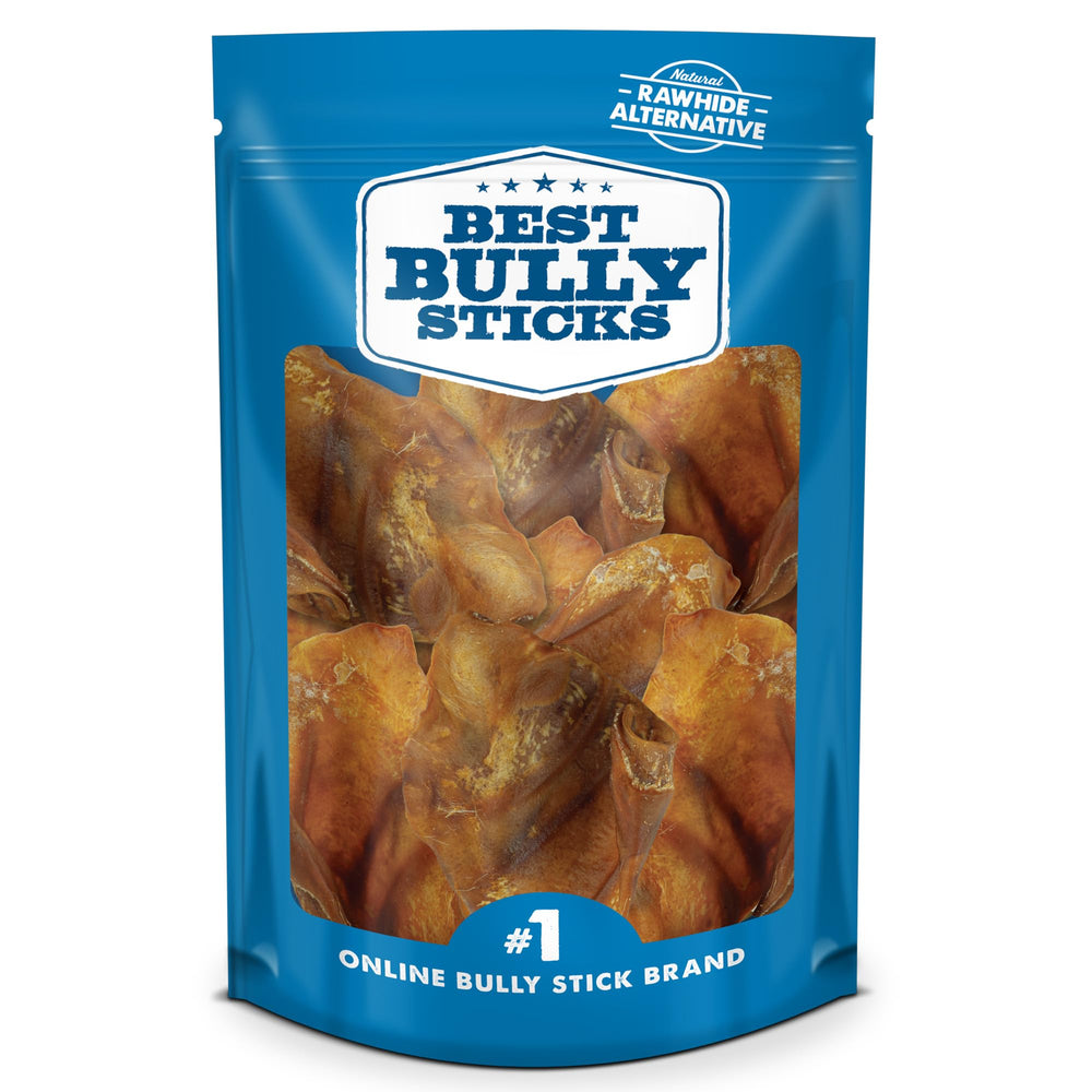 Best Bully Sticks orejas de puerco para perros: caja de 12, snack natural