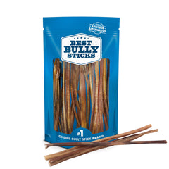 Best Bully Sticks palitos de 12 pulgadas sin olor para perros con beneficios dentales.