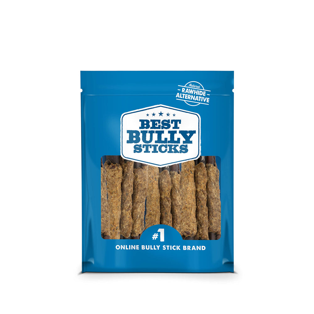 Best Bully Sticks palito de colágeno envuelto en carne de res, masticación