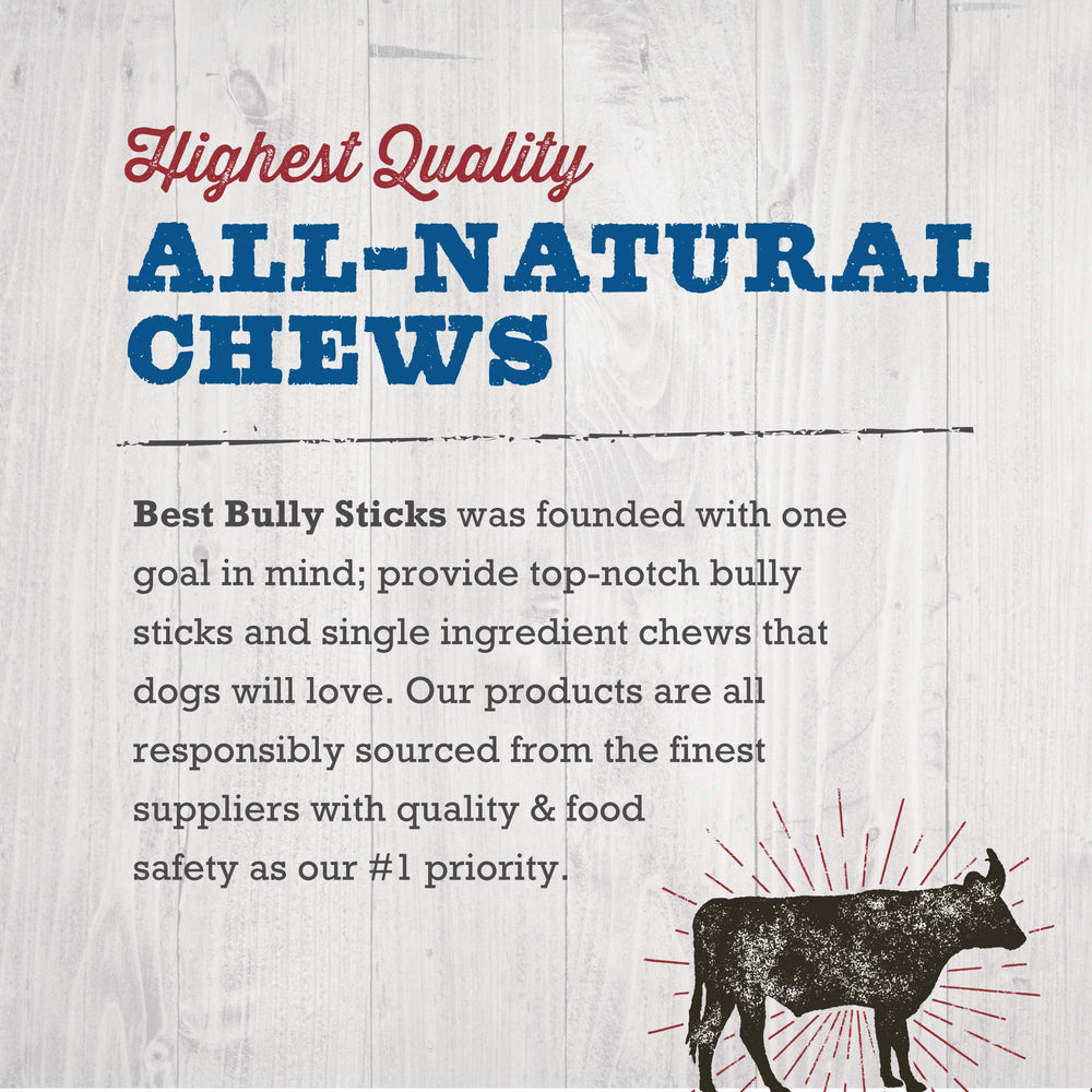 Best Bully Sticks palitos de vejiga de res, ideal para sesiones de juego y masticación