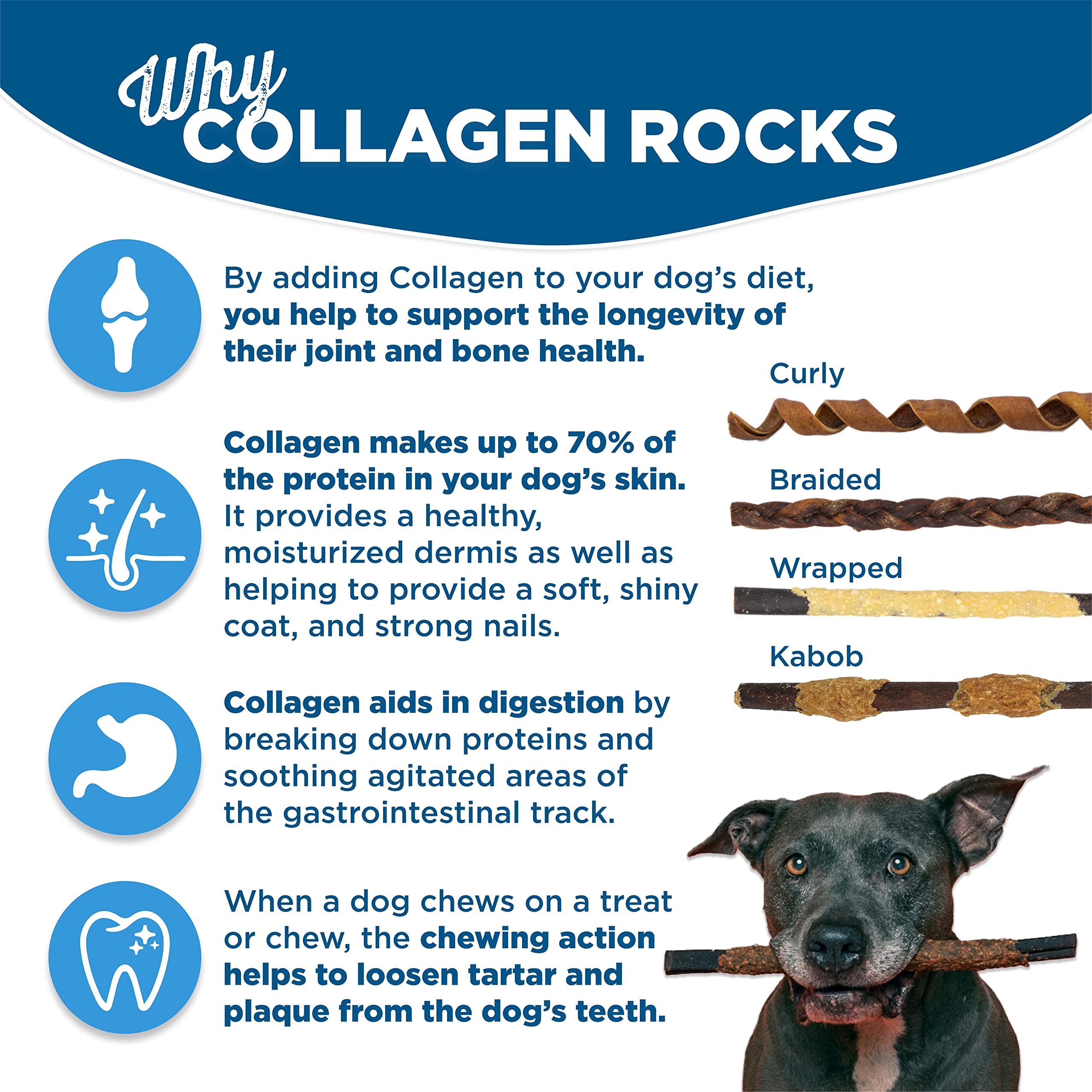 Best Bully Sticks paquete de 5 palitos de 12 pulgadas, snack natural