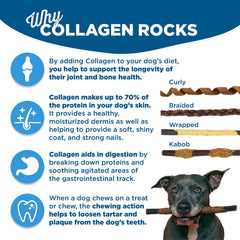 Best Bully Sticks paquete de 5 palitos de 12 pulgadas, snack natural