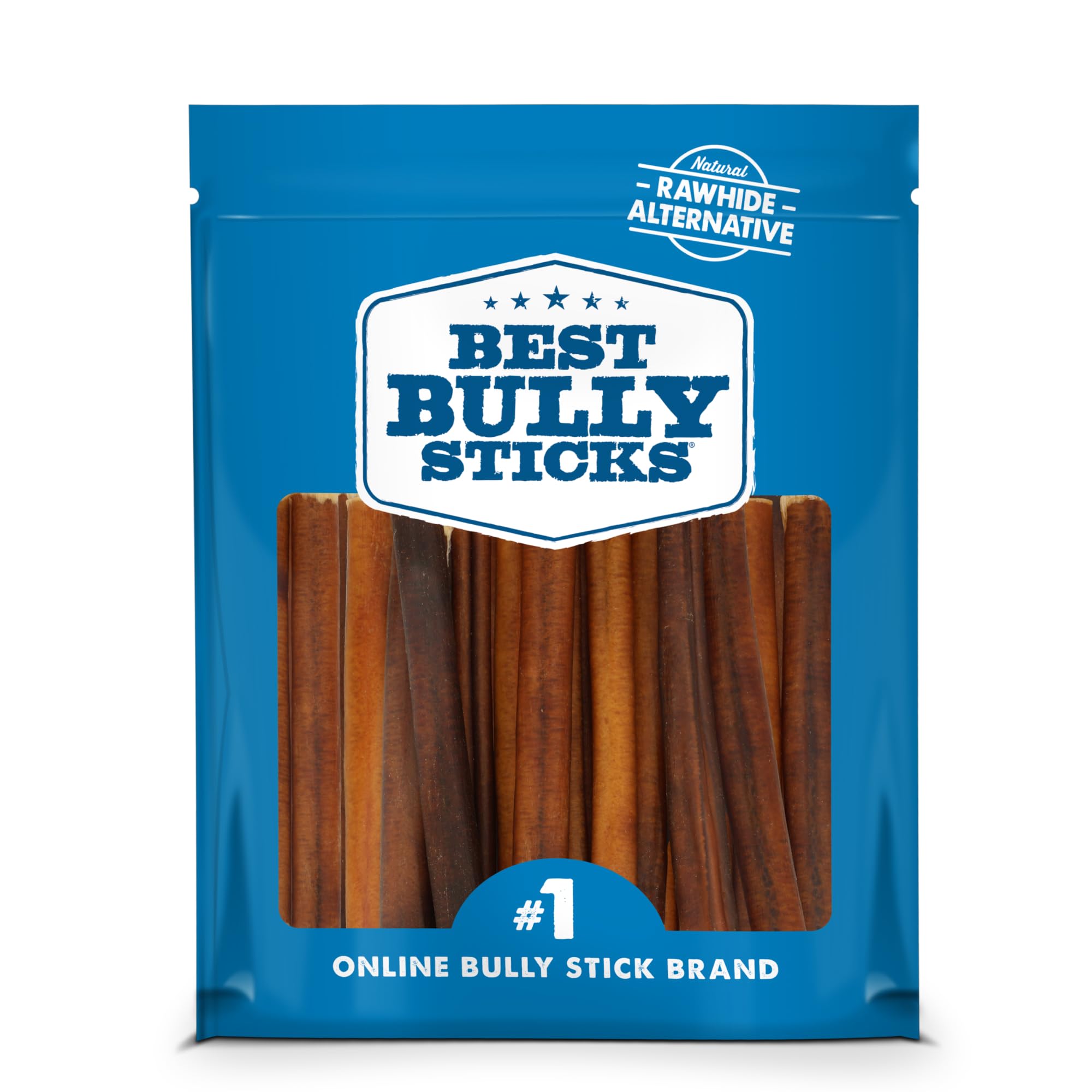 Best Bully Sticks paquete de 50 unidades para premiar al perro.
