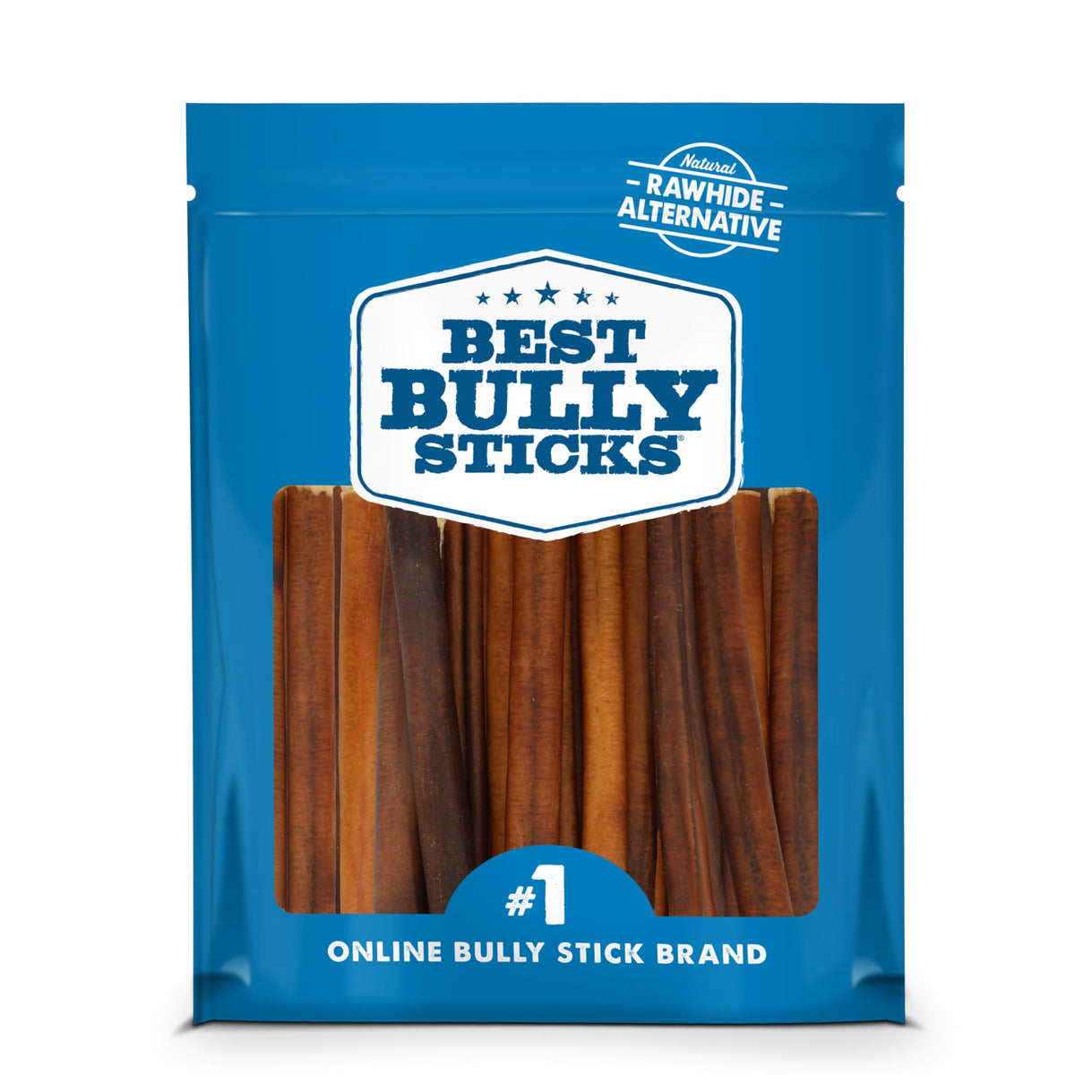 Best Bully Sticks paquete de 50 unidades para premiar al perro.