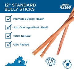 Best Bully Sticks paquete de 8 onzas, recompensa sabrosa para entrenamiento
