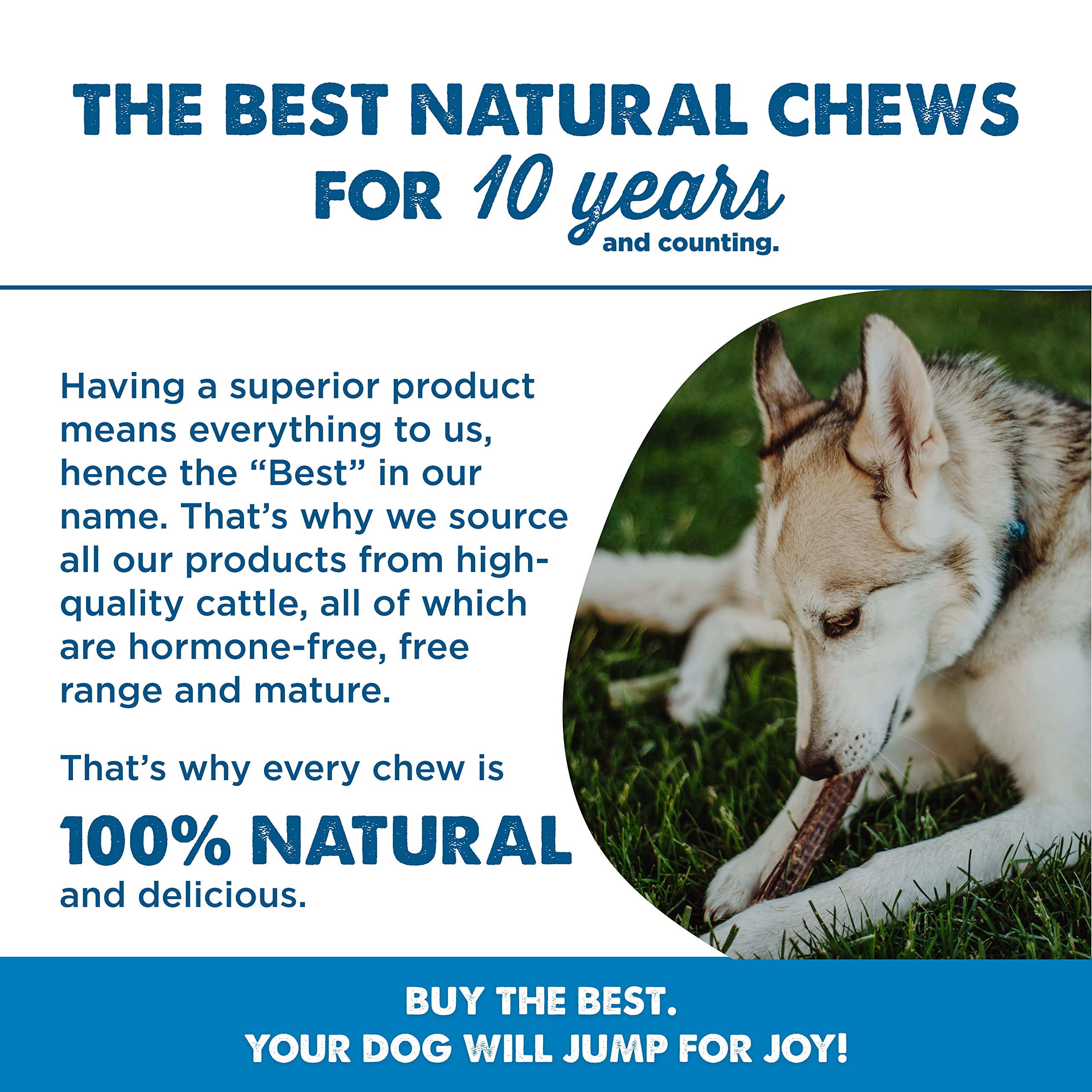 Best Bully Sticks con glucosamina y condroitina