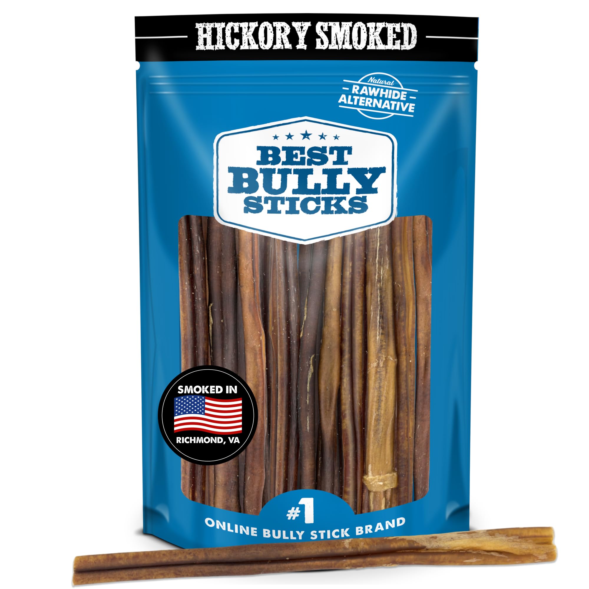 Best Bully Sticks tira gruesa ahumada de 12 pulgadas para masticar