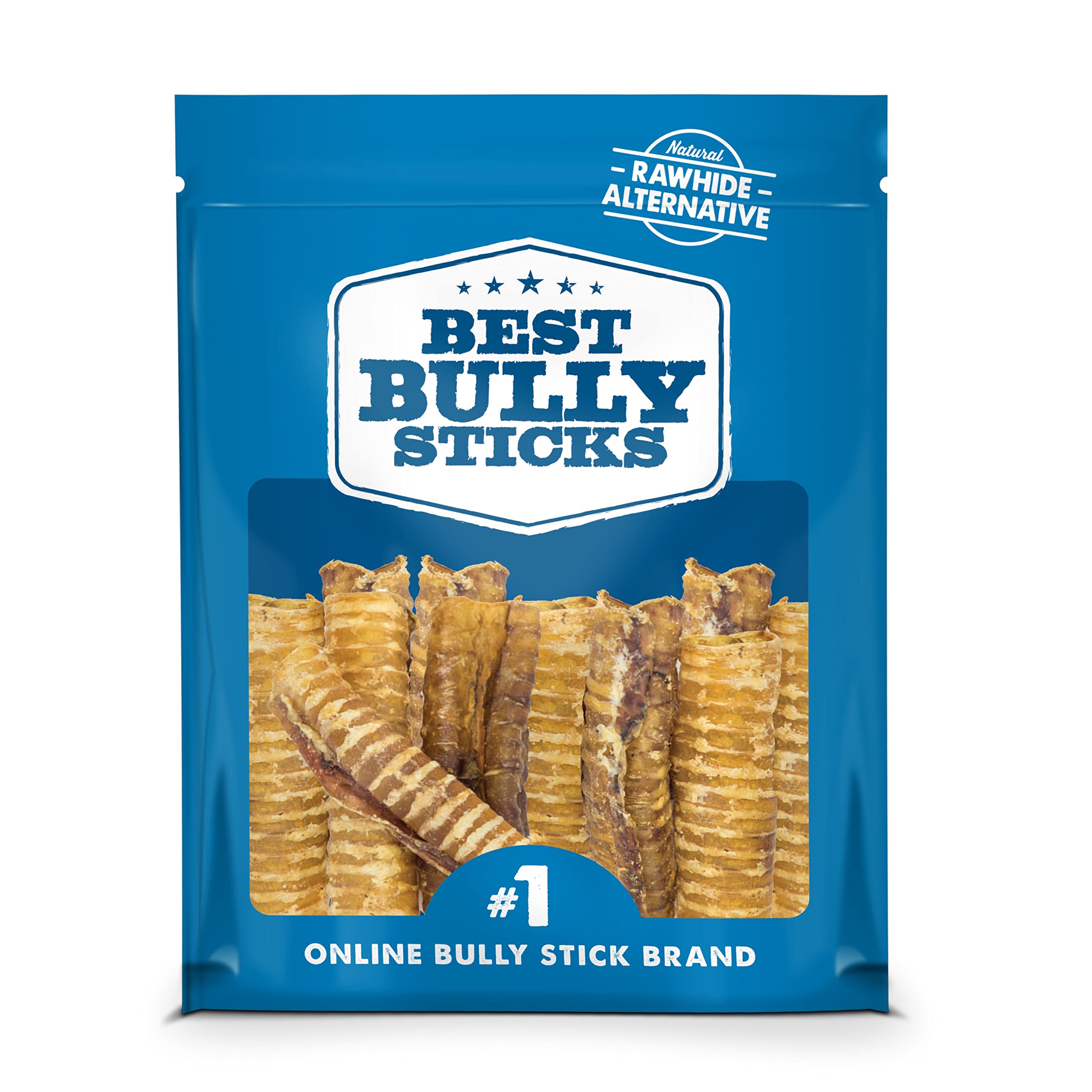 Best Bully Sticks traquea de res premium 6 pulgadas en caja, masticación duradera
