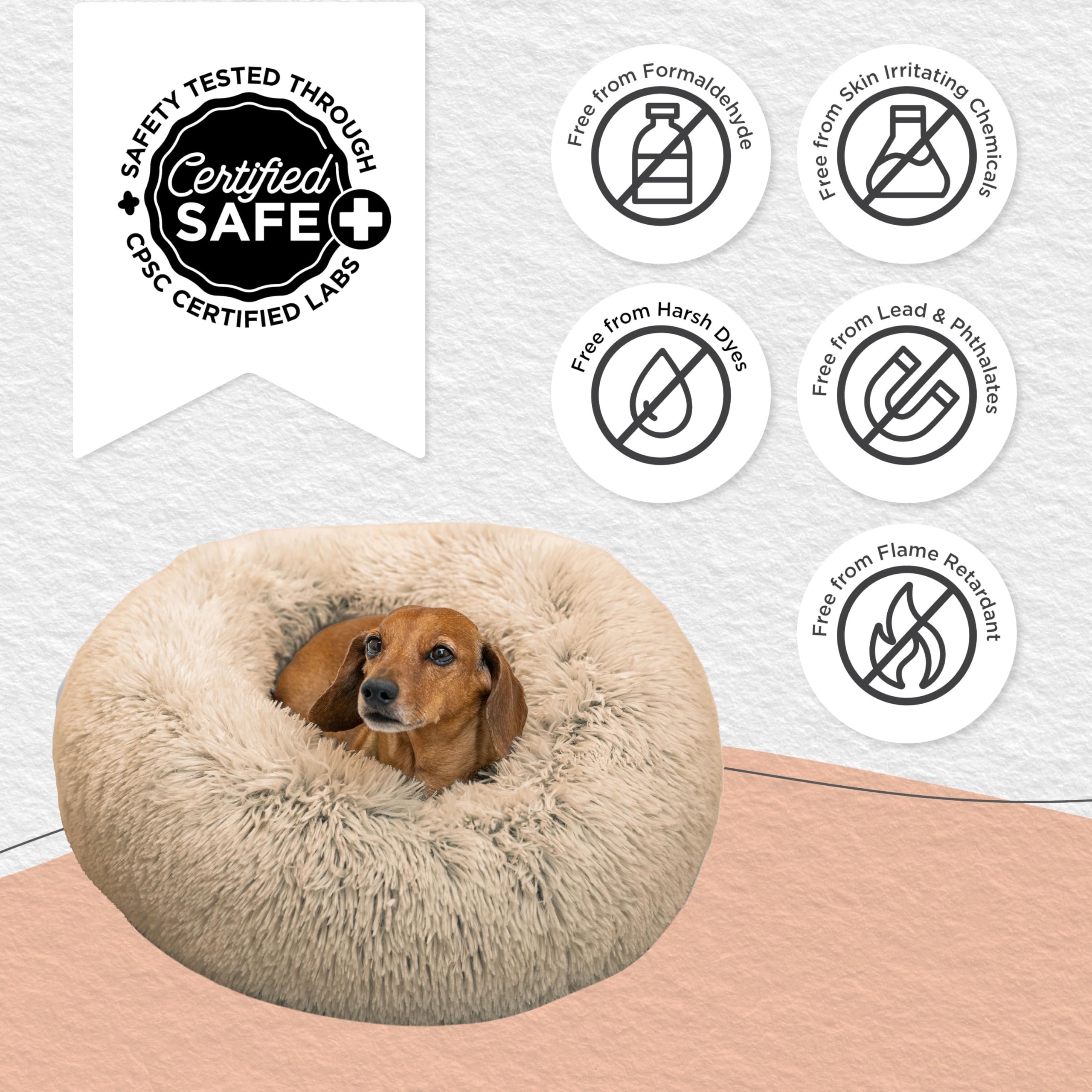 Lavable a máquina; cama donut Best Friends by Sheri facilita el cuidado