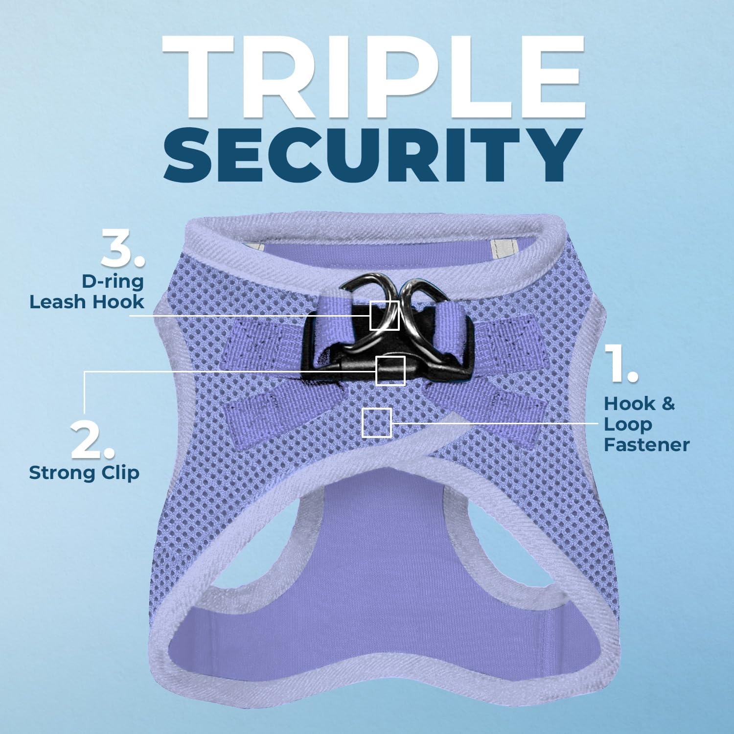 Best Pet Supplies Voyager doble anilla en D para seguridad extra