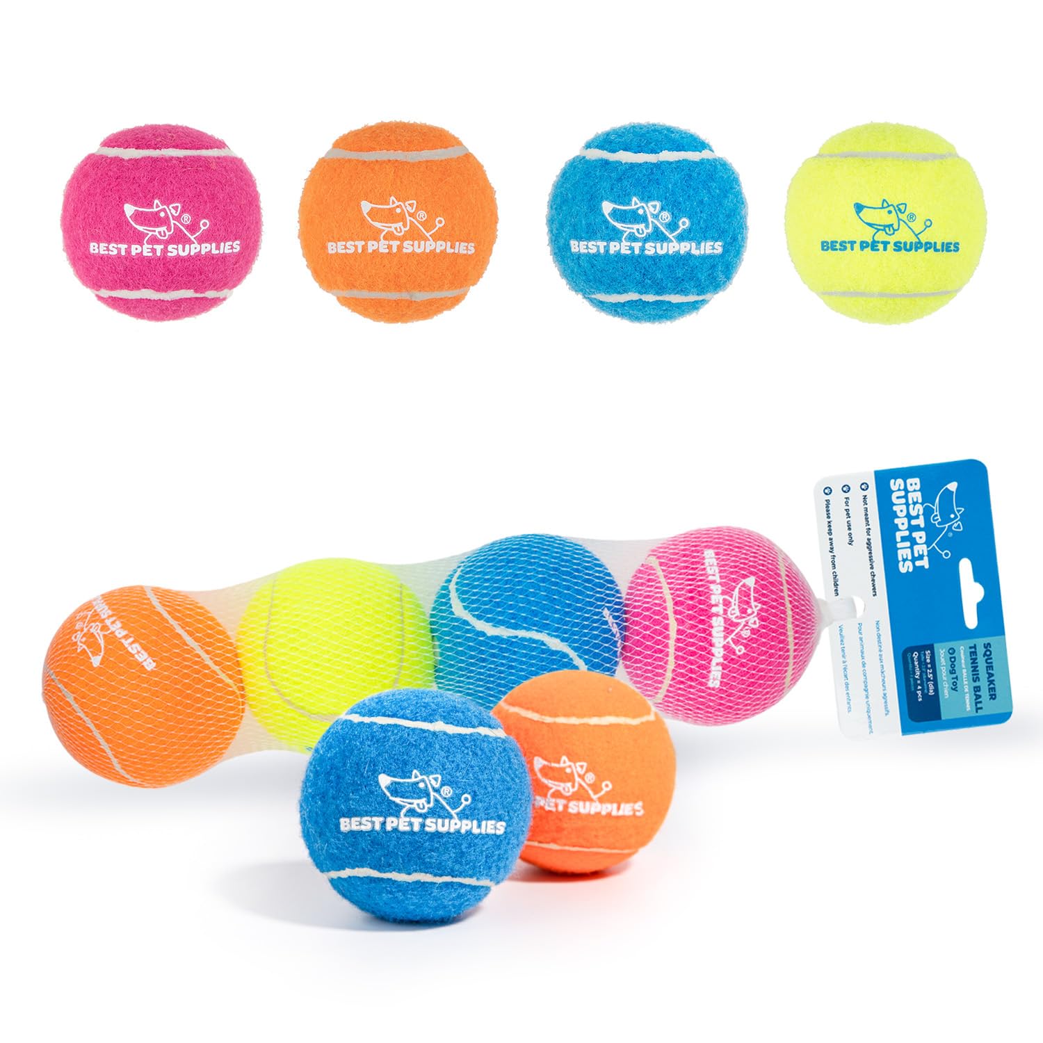 Best Pet Supplies bola de goma natural, duradera para morder y jugar al aire libre