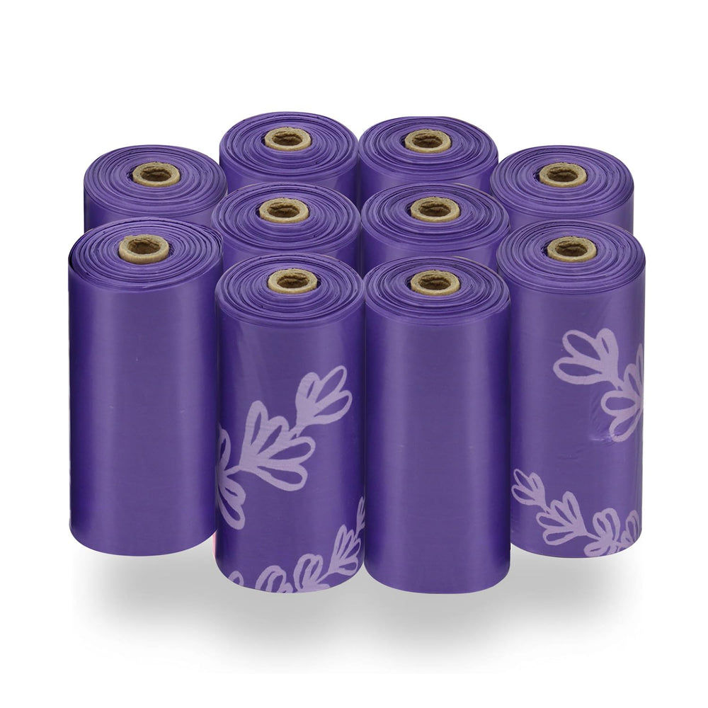 Bolsas Best Pet Supplies con perforaciones fáciles para desprender una unidad durante el paseo.