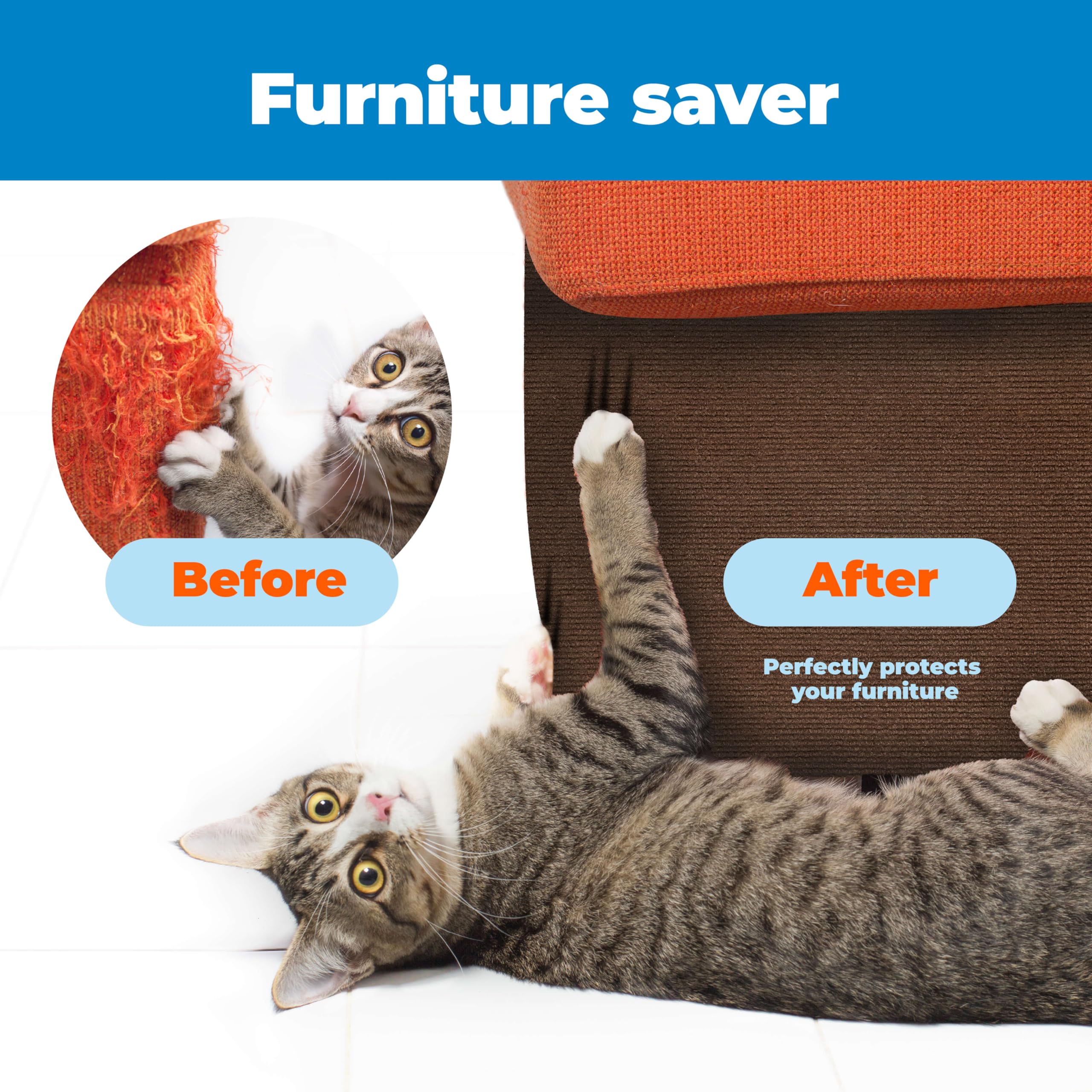 Catify tapete rascador a medida, cobertura completa para muebles.
