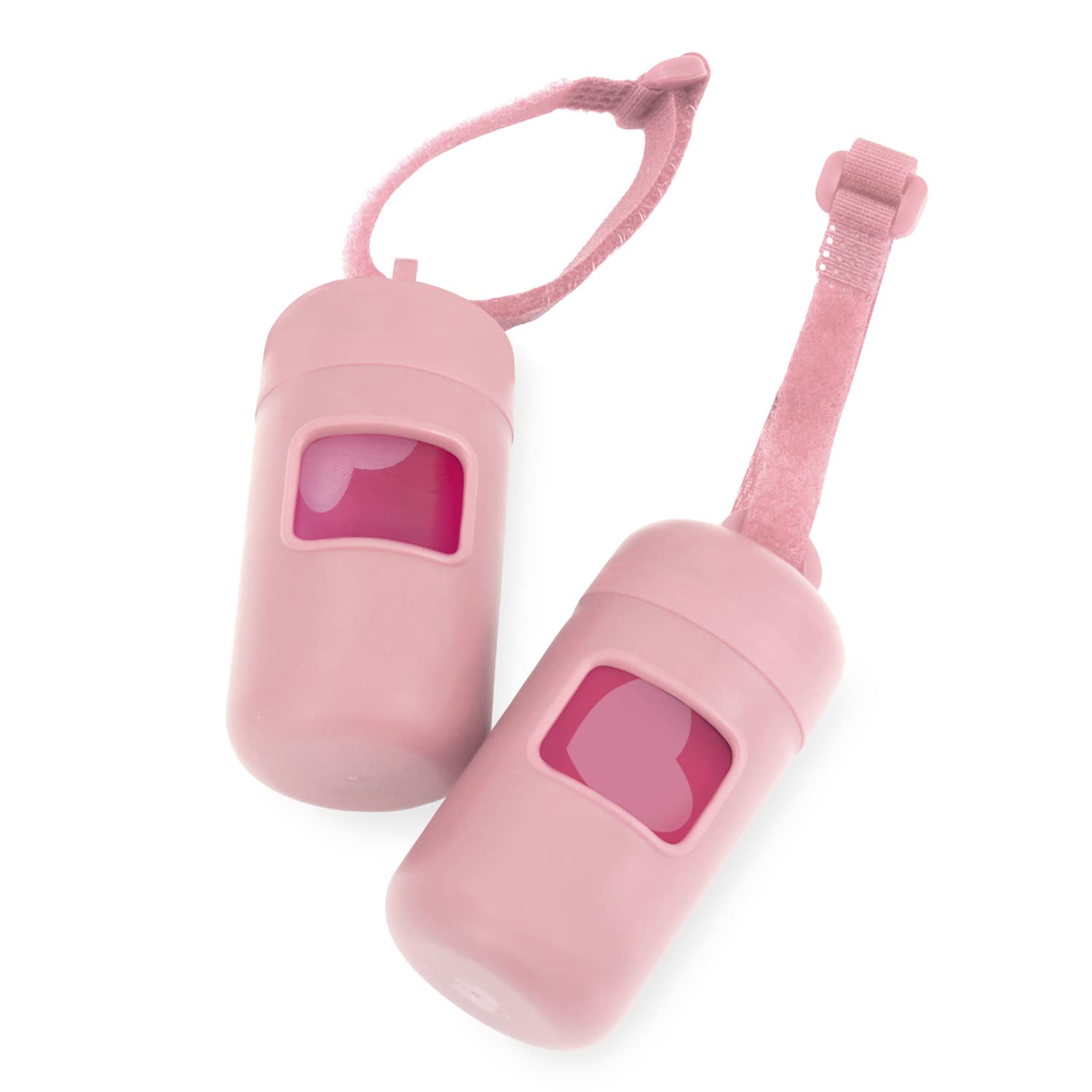 Best Pet Supplies dispensador de bolsas para perro con clip superior para enganchar a la correa.