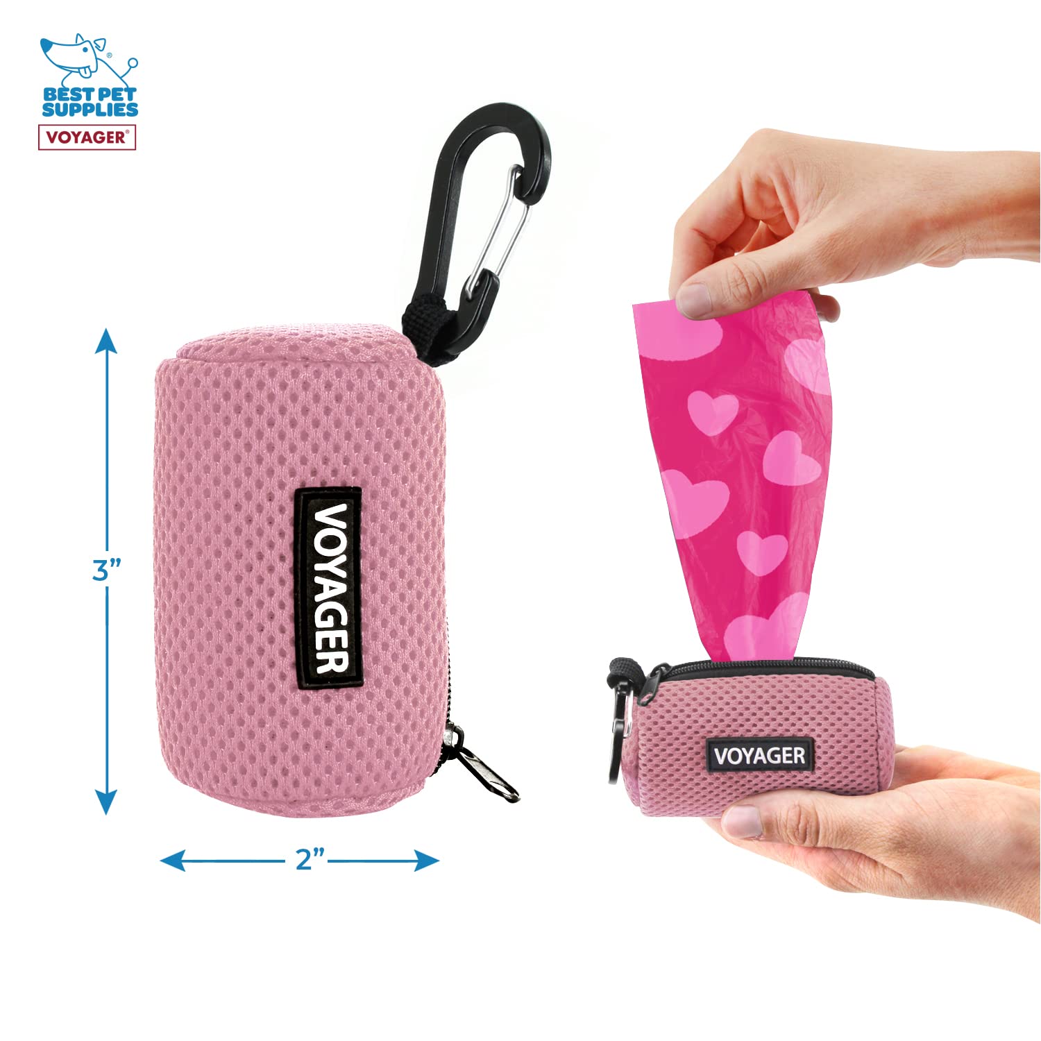 Best Pet Supplies dispensador compacto y ligero para paseos rápidos.
