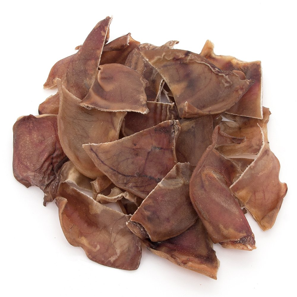 Best Pet Supplies GigaBite medias orejas de cerdo para perros, masticación prolongada.