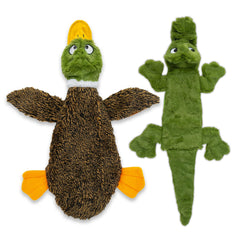 Best Pet Supplies Juguete crujiente pato grande para juego interior y masticación segura