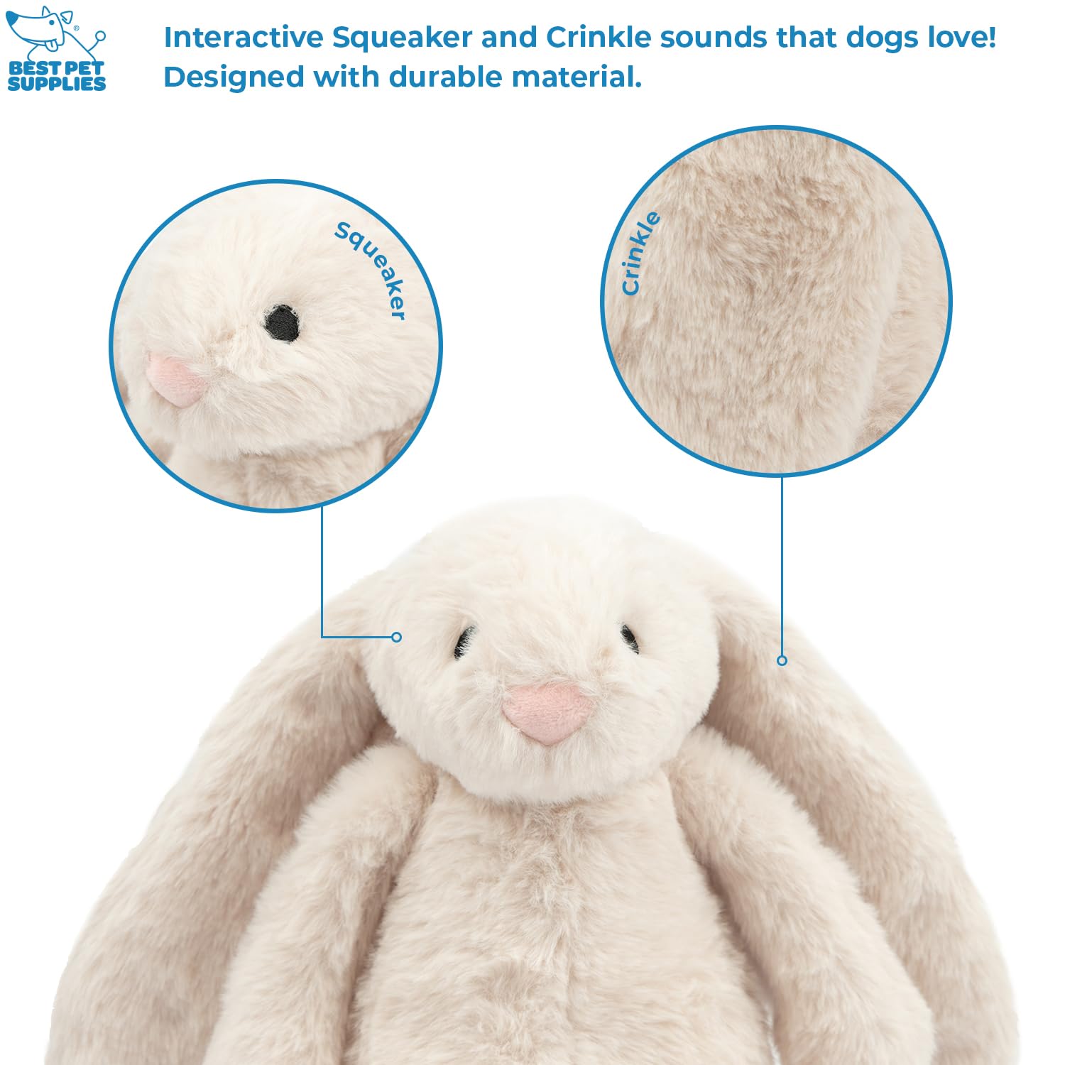 Best Pet Supplies juguete interactivo orangután beige grande para exploración y juego