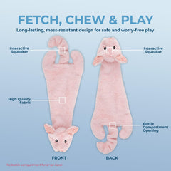 Best Pet Supplies Juguete ladrido mapache sin relleno, perfecto para jugar en casa