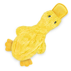 Best Pet Supplies juguete pato crujiente amarillo grande para perros, ideal para morder y buscar