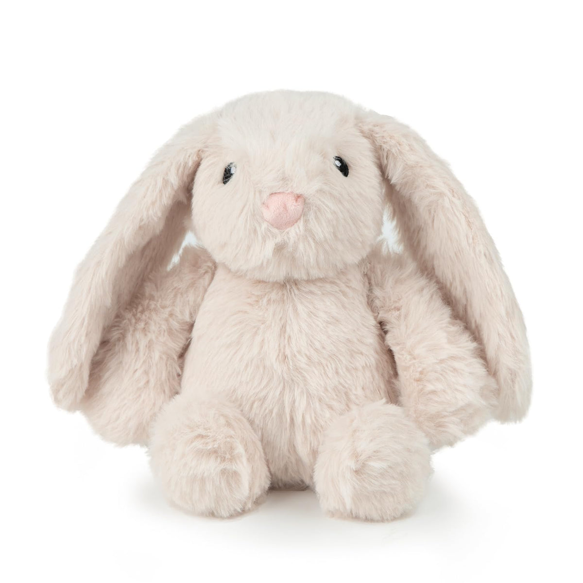 Best Pet Supplies Juguete interactivo con conejo beige para juegos suaves y mordidas.