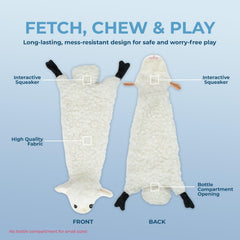 Best Pet Supplies juguete interactivo para perros, tela suave para juego interior.