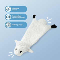 Best Pet Supplies juguete oveja pequeña, tela suave para masticar con seguridad.