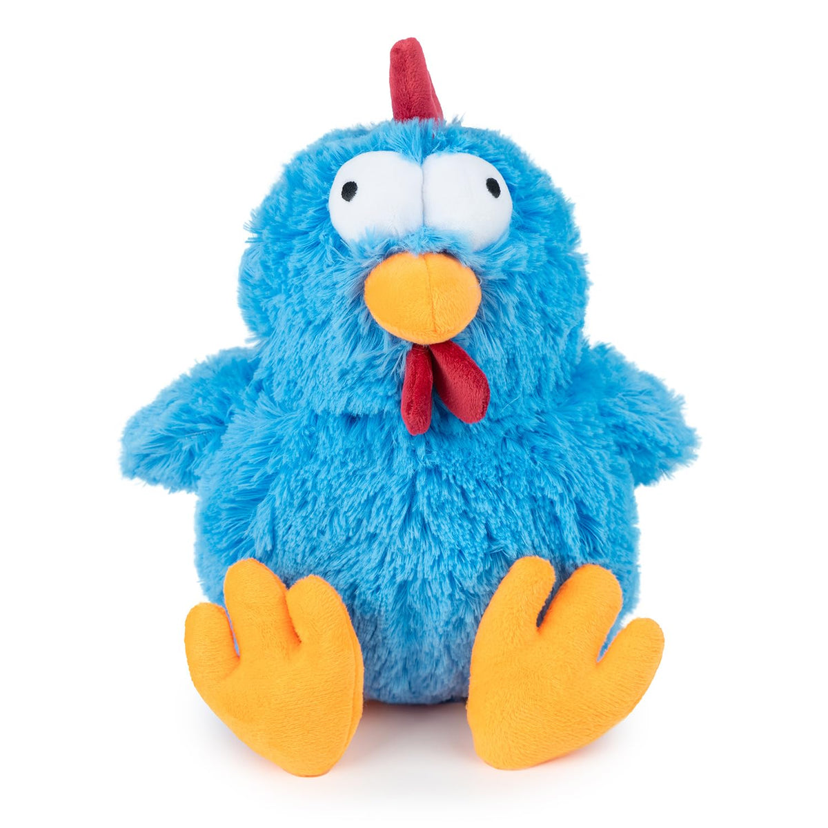 Best Pet Supplies Mrs. Cluck, peluche azul para perros de todos los tamaños.