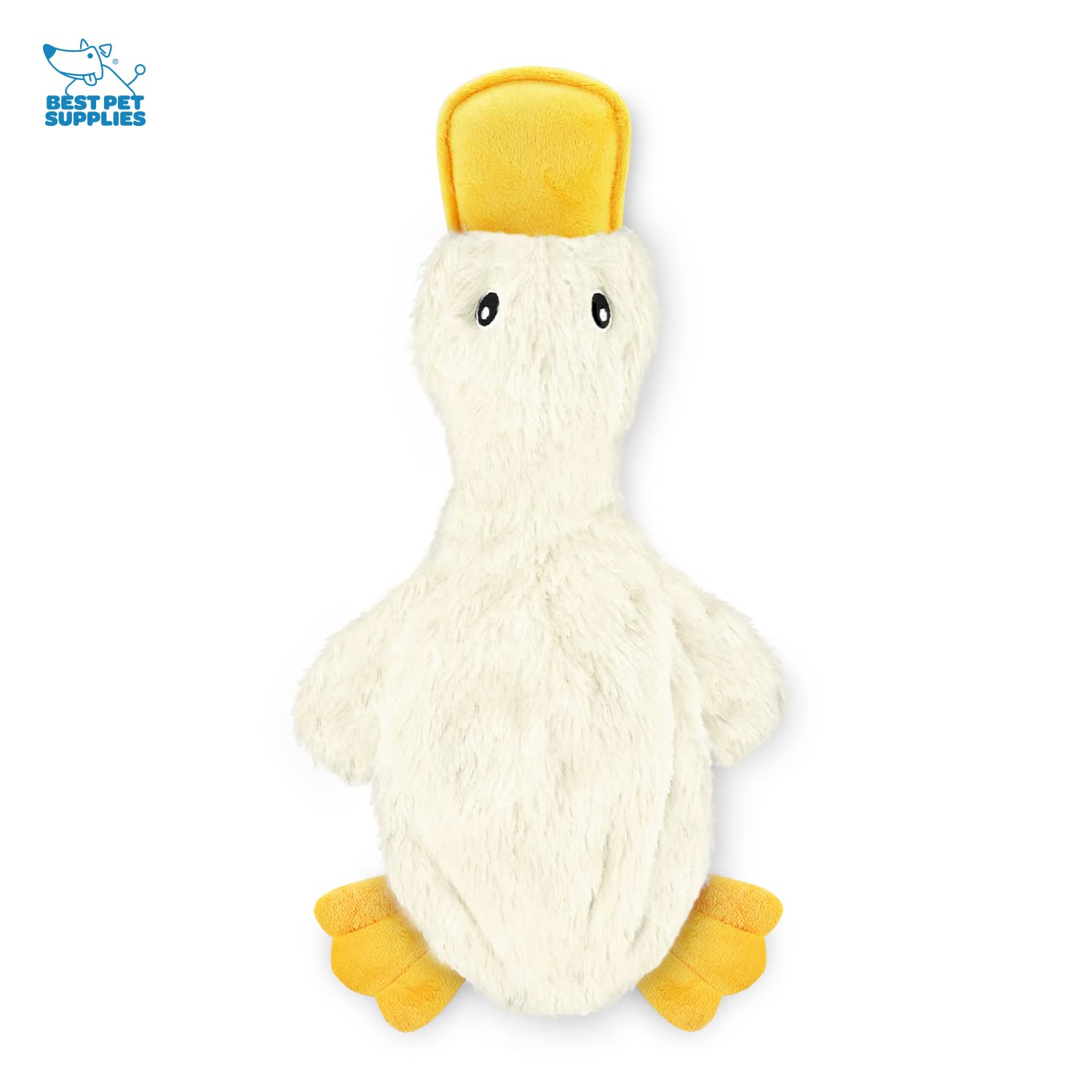 Best Pet Supplies Pato Crinkle Tejido Resistente para mordida diaria
