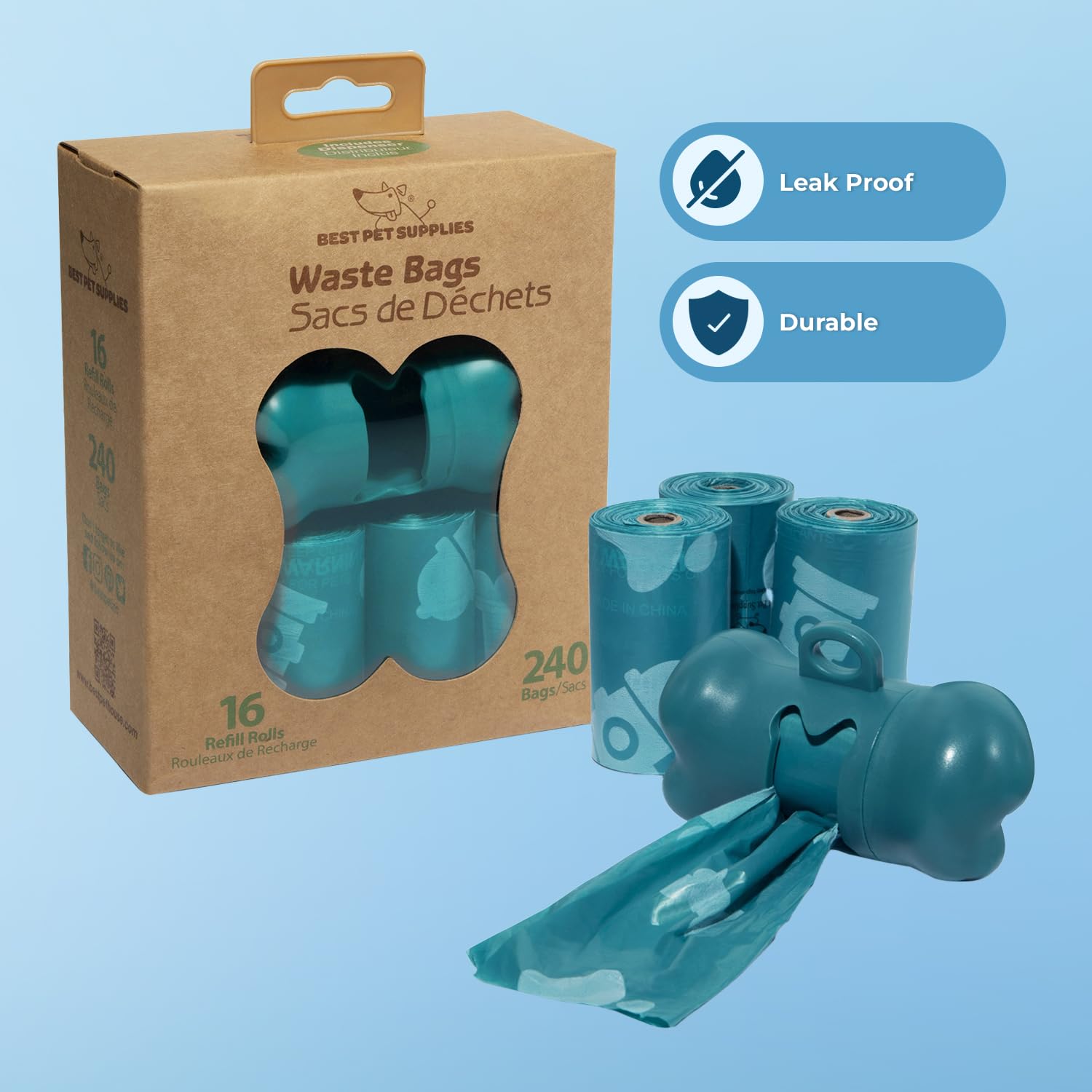 Best Pet Supplies perforaciones fáciles en las bolsas, permite retirar una sin dificultad.