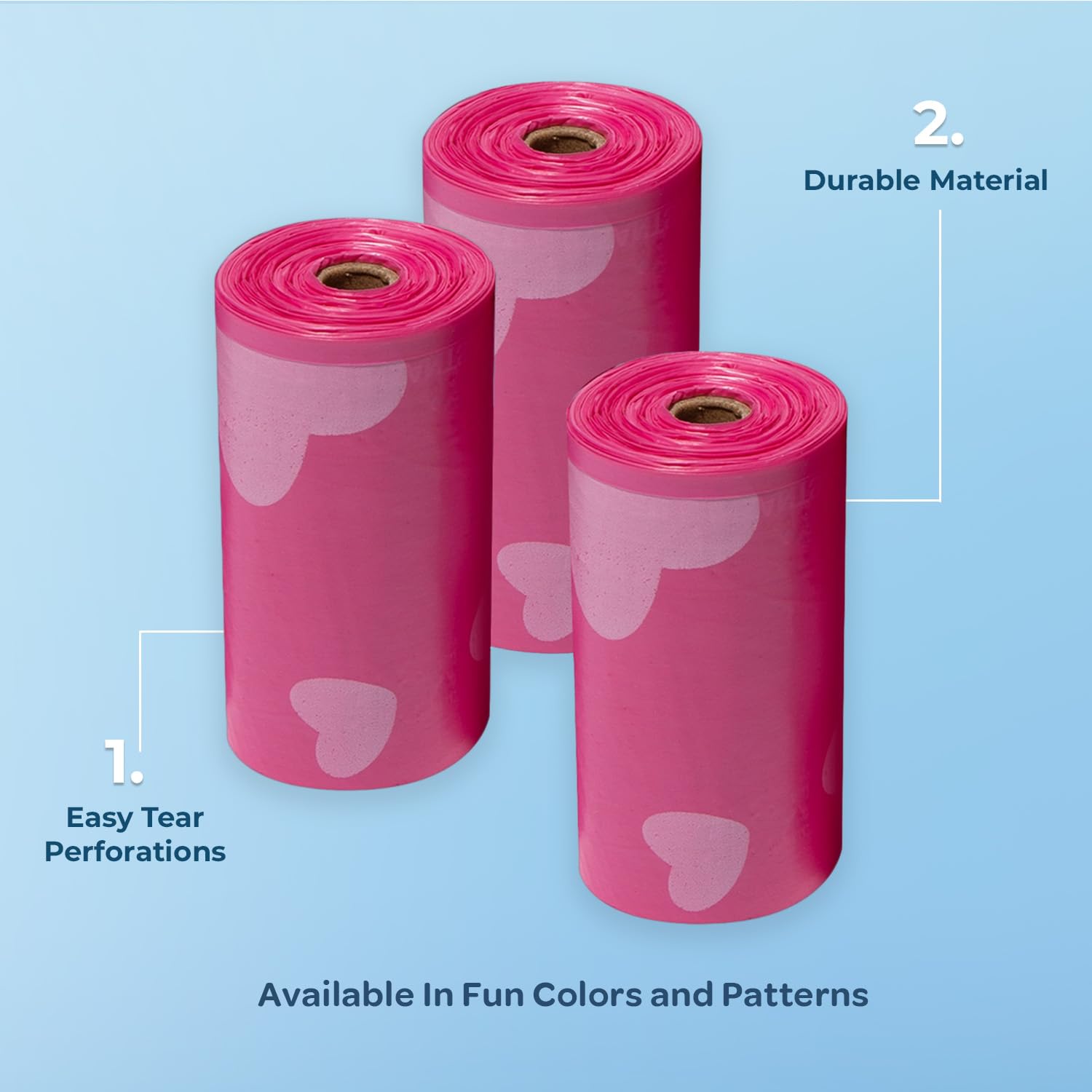 Rollo de bolsas Best Pet Supplies para perros, uso portátil en paseos y viajes.