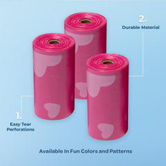 Rollo de bolsas Best Pet Supplies para perros, uso portátil en paseos y viajes.