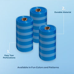 Rollo de 150 bolsas Best Pet Supplies para limpieza rápida durante caminatas al aire libre