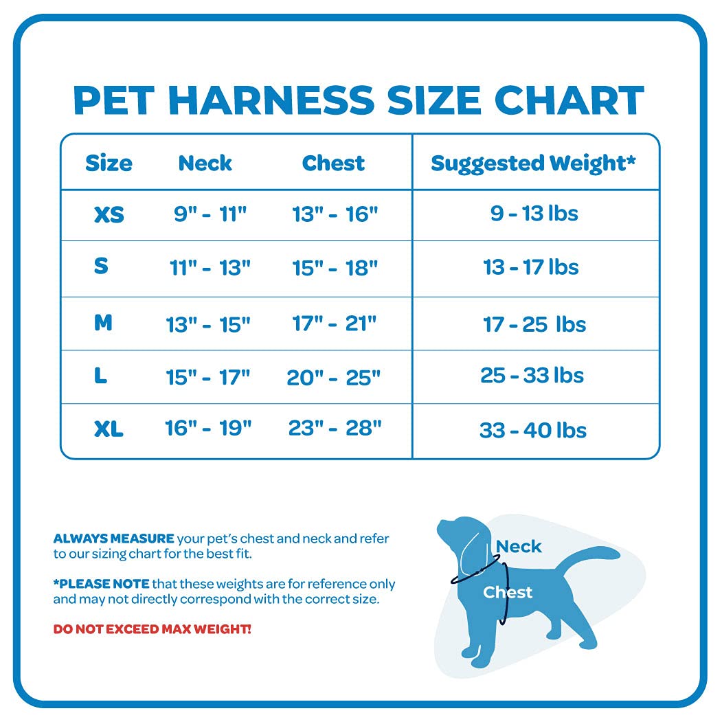 Best Pet Supplies Voyager arnés ajustable que mejora el ajuste en el pecho.