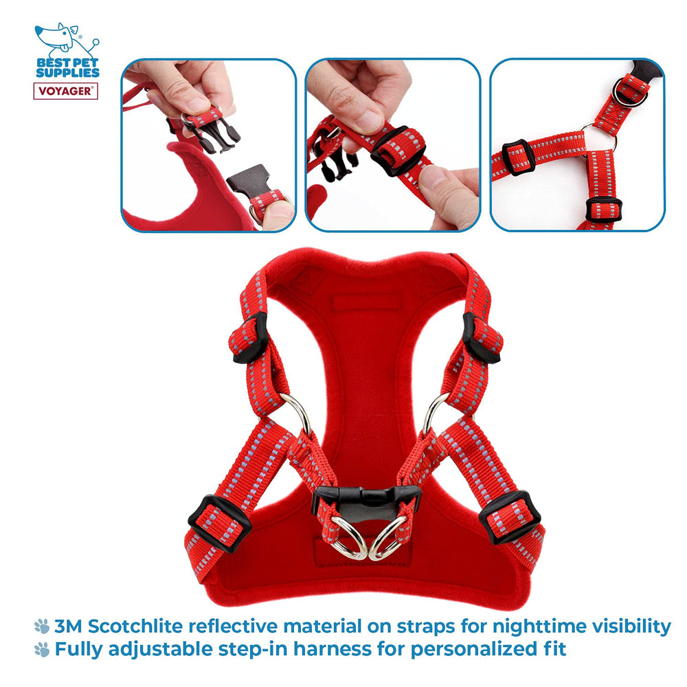 Best Pet Supplies Voyager arnés paso con clip lateral para ajuste rápido.