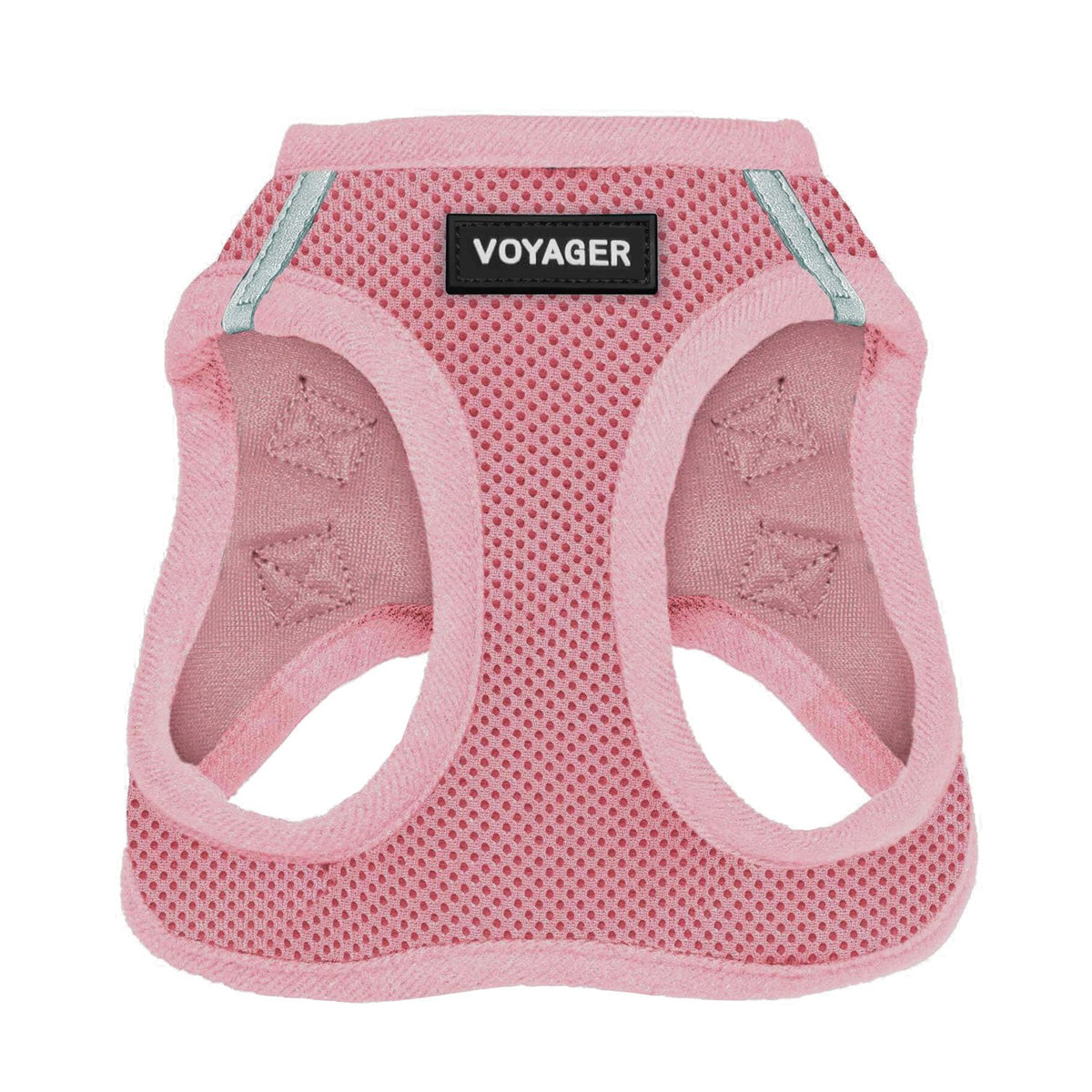 Best Pet Supplies Voyager arnés de paso rosa XL, vista frontal para ajuste cómodo