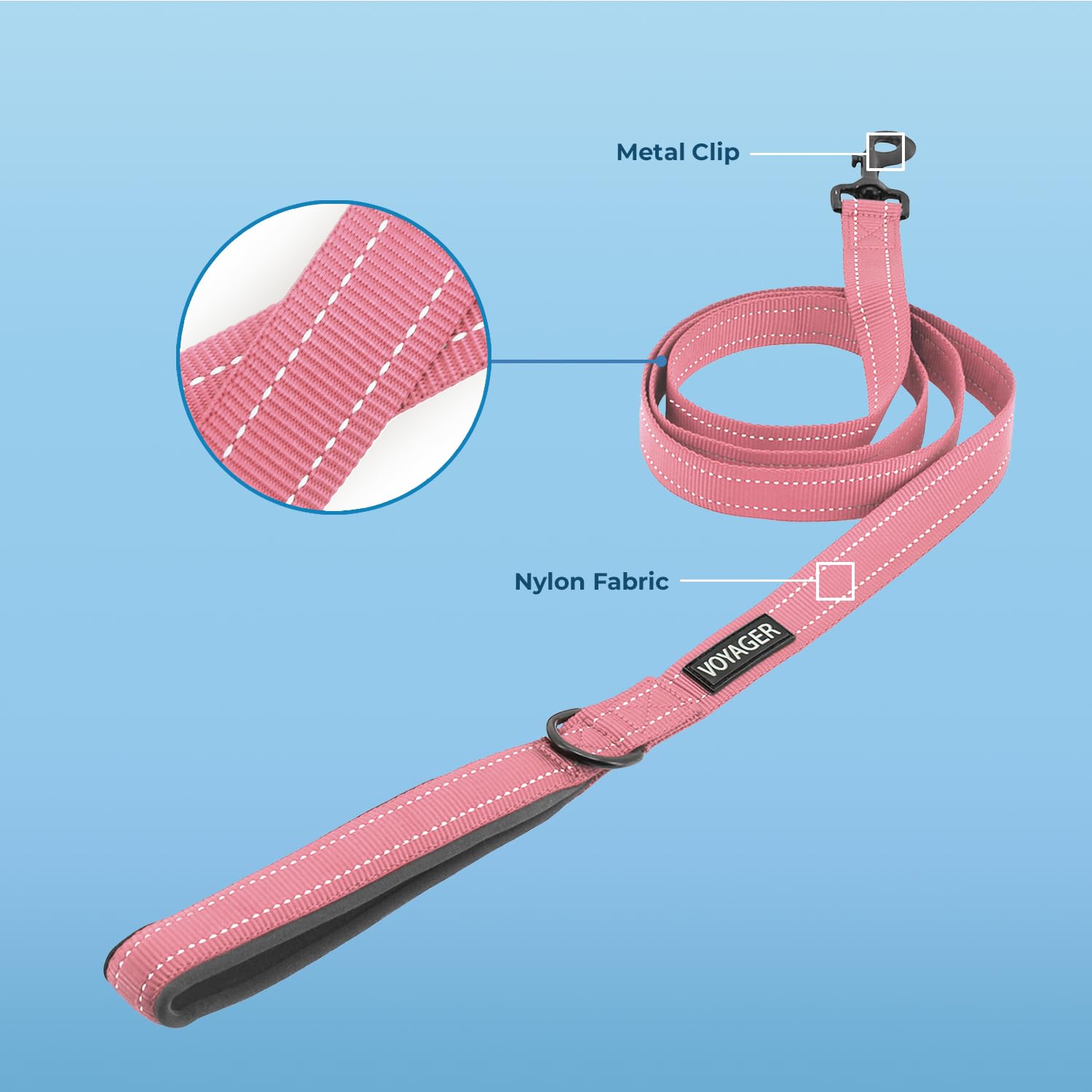 Correa Voyager en nylon resistente para caminatas diarias