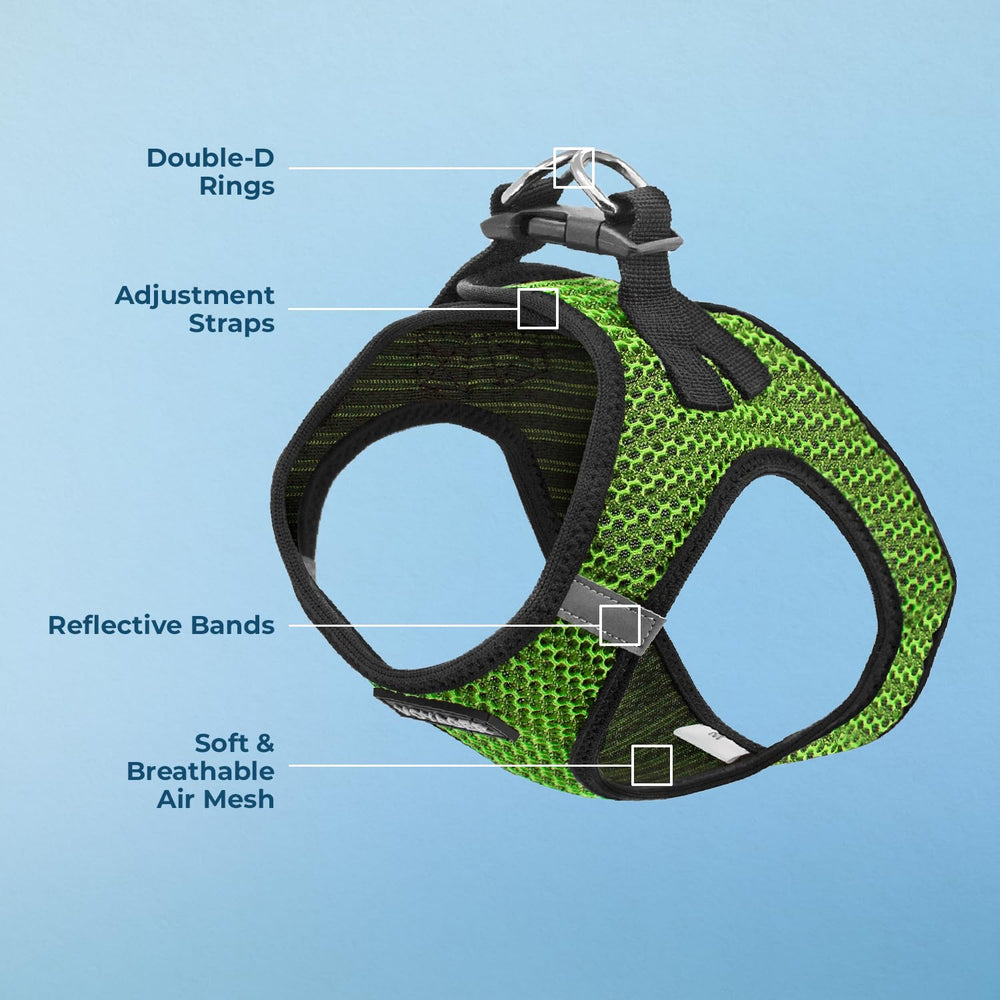 Conception légère adaptée pour toutes les saisons, harnais à enfiler confortable et sec rapidement.